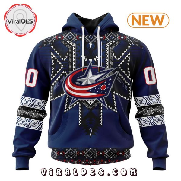 NHL Columbus Blue Jackets Special Native Heritage Design Hoodie