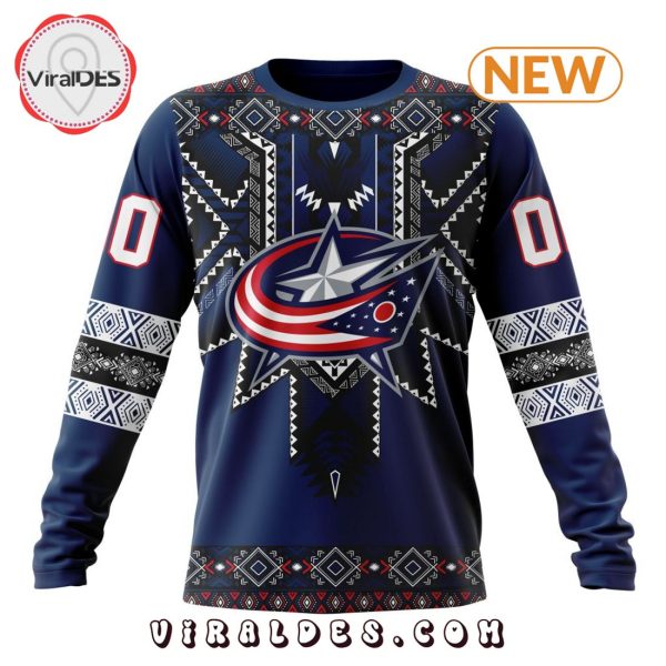 NHL Columbus Blue Jackets Special Native Heritage Design Hoodie