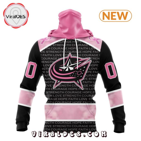 NHL Columbus Blue Jackets Special Pink Fight Breast Cancer Design Hoodie