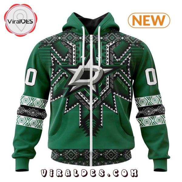 NHL Dallas Stars Special Native Heritage Design Hoodie