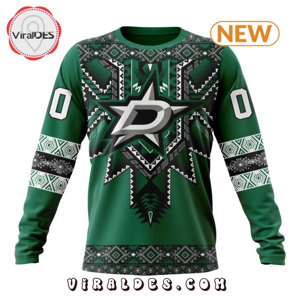 NHL Dallas Stars Special Native Heritage Design Hoodie