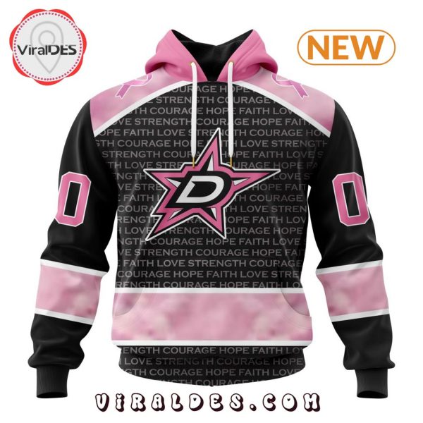 NHL Dallas Stars Special Pink Fight Breast Cancer Design Hoodie