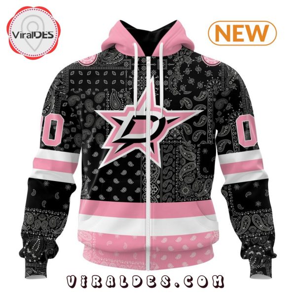 NHL Dallas Stars Special Pink Paisley Design Hoodie