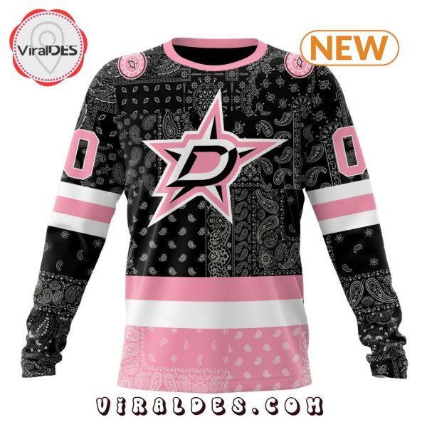 NHL Dallas Stars Special Pink Paisley Design Hoodie