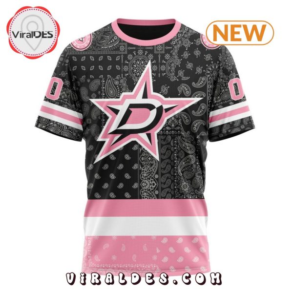 NHL Dallas Stars Special Pink Paisley Design Hoodie