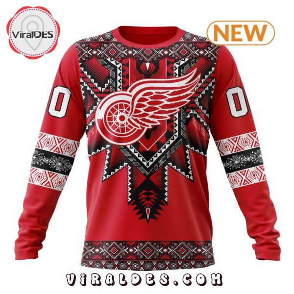 NHL Detroit Red Wings Special Native Heritage Design Hoodie