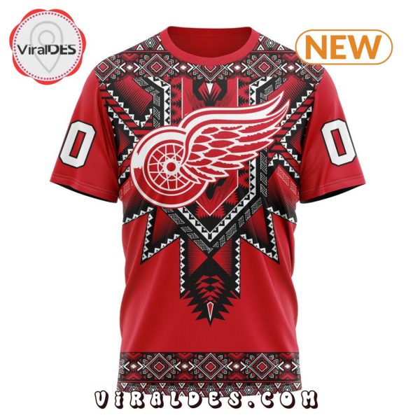 NHL Detroit Red Wings Special Native Heritage Design Hoodie