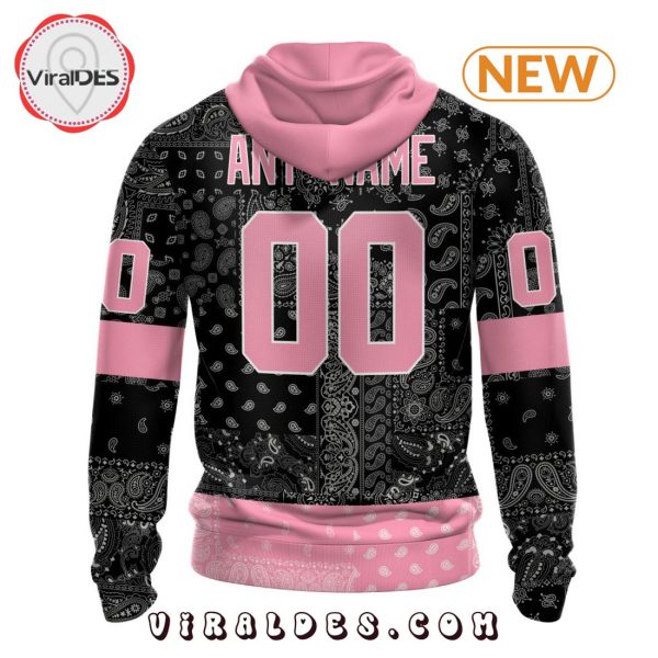 NHL Detroit Red Wings Special Pink Paisley Design Hoodie