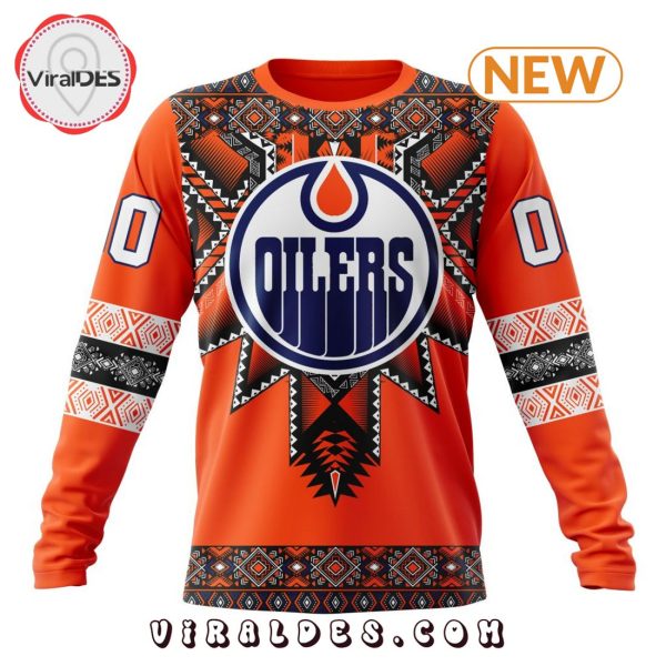 NHL Edmonton Oilers Special Native Heritage Design Hoodie