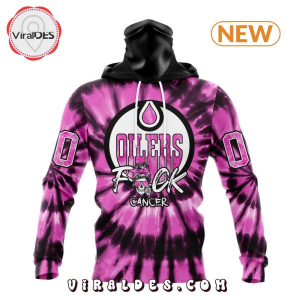 NHL Edmonton Oilers Special Pink F!ck Cancer Design Hoodie