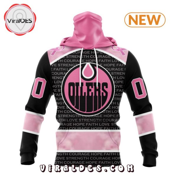 NHL Edmonton Oilers Special Pink Fight Breast Cancer Design Hoodie