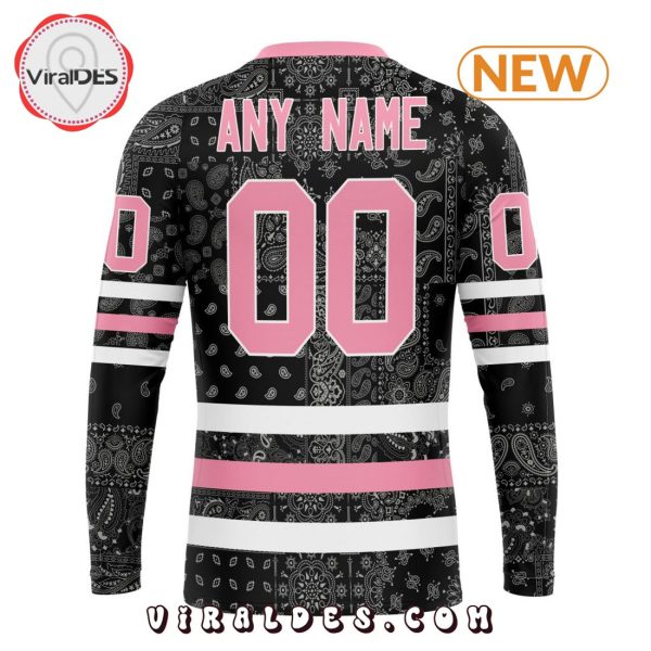 NHL Edmonton Oilers Special Pink Paisley Design Hoodie