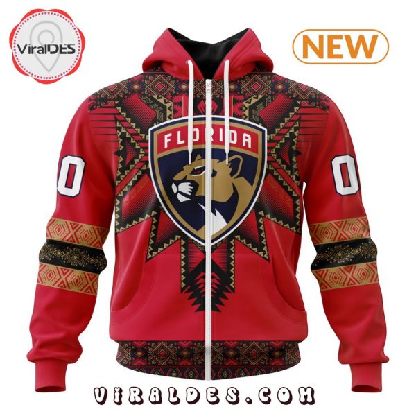 NHL Florida Panthers Special Native Heritage Design Hoodie