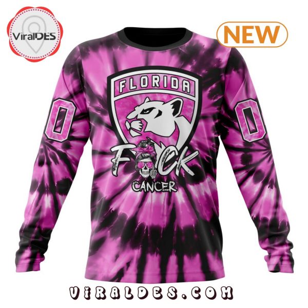 NHL Florida Panthers Special Pink F!ck Cancer Design Hoodie