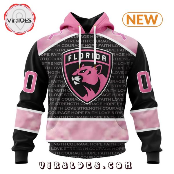 NHL Florida Panthers Special Pink Fight Breast Cancer Design Hoodie