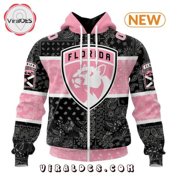 NHL Florida Panthers Special Pink Paisley Design Hoodie