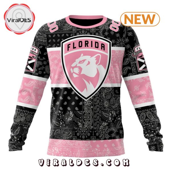 NHL Florida Panthers Special Pink Paisley Design Hoodie