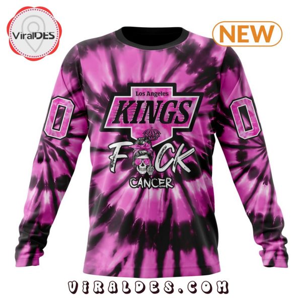 NHL Los Angeles Kings Special Pink F!ck Cancer Design Hoodie