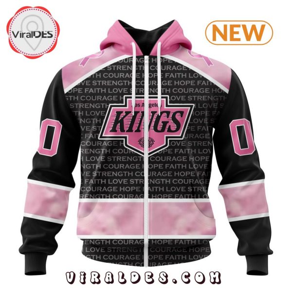 NHL Los Angeles Kings Special Pink Fight Breast Cancer Design Hoodie