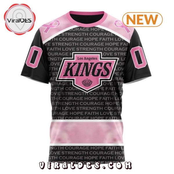 NHL Los Angeles Kings Special Pink Fight Breast Cancer Design Hoodie