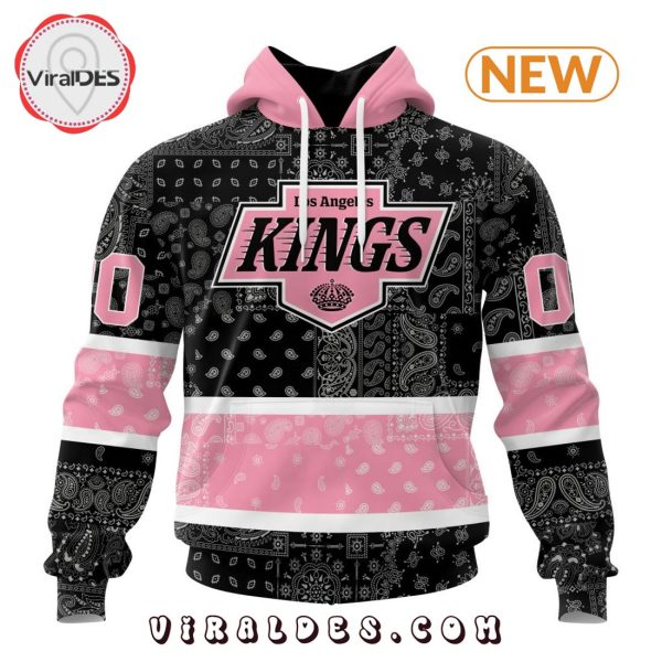 NHL Los Angeles Kings Special Pink Paisley Design Hoodie