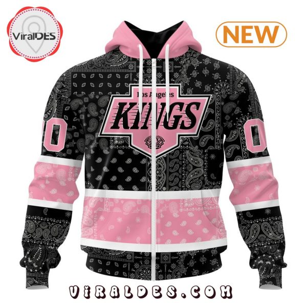 NHL Los Angeles Kings Special Pink Paisley Design Hoodie