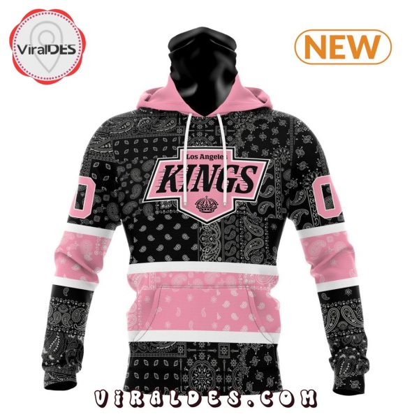 NHL Los Angeles Kings Special Pink Paisley Design Hoodie