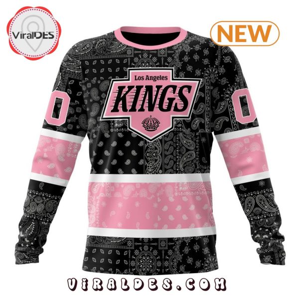 NHL Los Angeles Kings Special Pink Paisley Design Hoodie