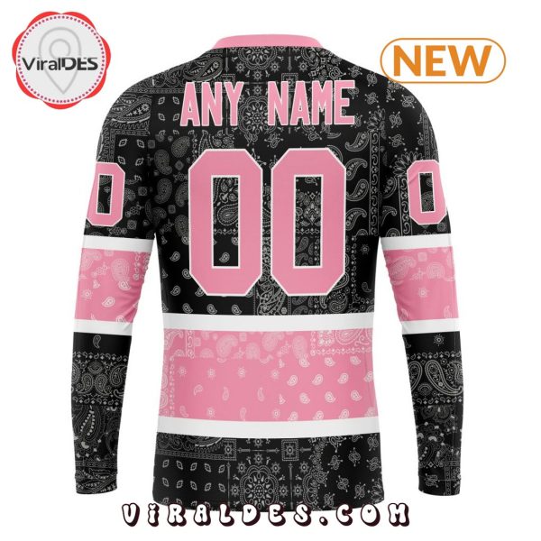 NHL Los Angeles Kings Special Pink Paisley Design Hoodie