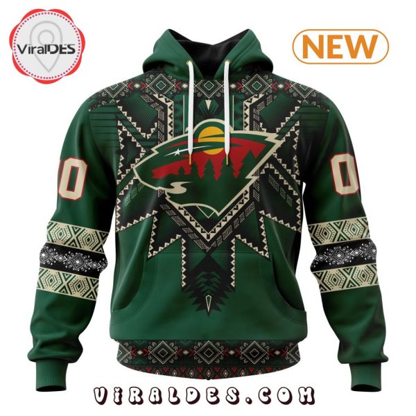 NHL Minnesota Wild Special Native Heritage Design Hoodie