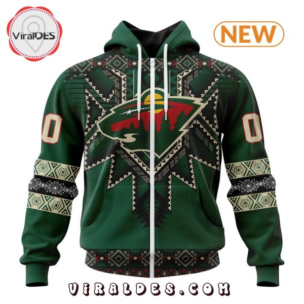 NHL Minnesota Wild Special Native Heritage Design Hoodie