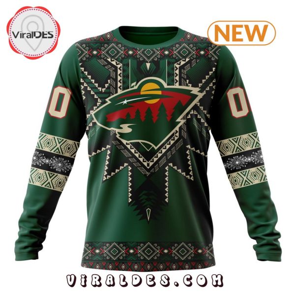 NHL Minnesota Wild Special Native Heritage Design Hoodie