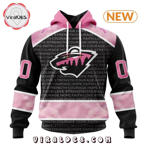 NHL Minnesota Wild Special Pink Fight Breast Cancer Design Hoodie