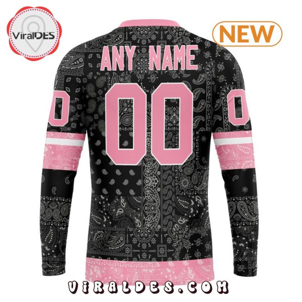 NHL Minnesota Wild Special Pink Paisley Design Hoodie