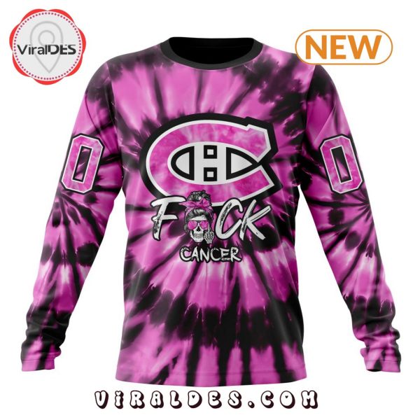 NHL Montreal Canadiens Special Pink F!ck Cancer Design Hoodie