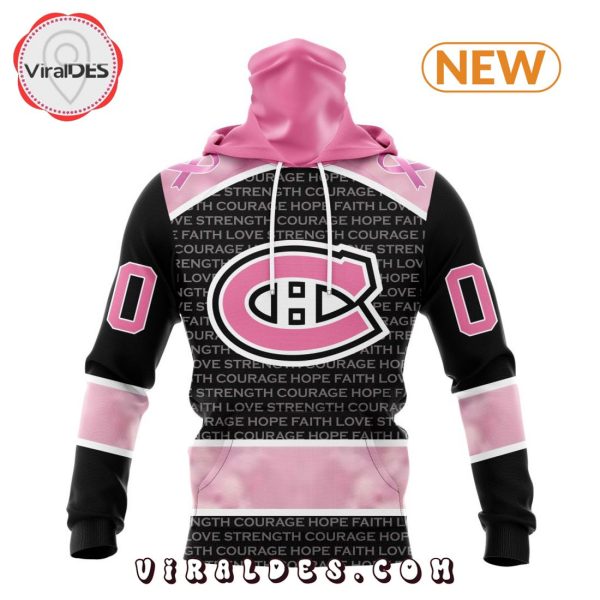 NHL Montreal Canadiens Special Pink Fight Breast Cancer Design Hoodie