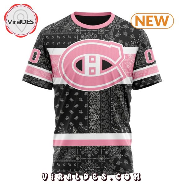 NHL Montreal Canadiens Special Pink Paisley Design Hoodie