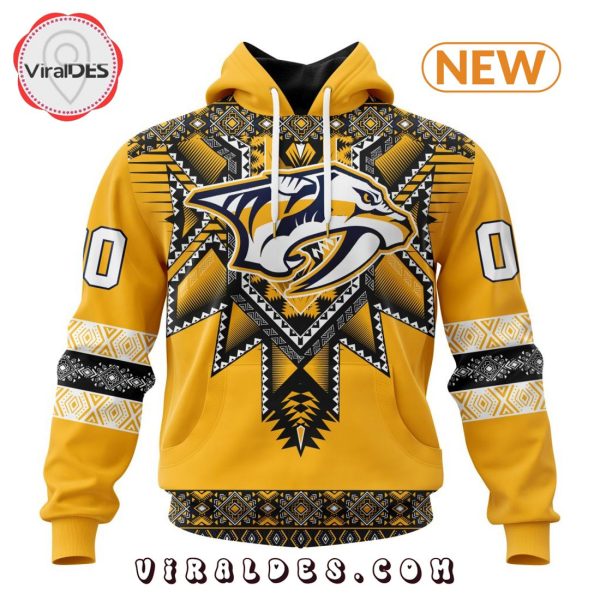 NHL Nashville Predators Special Native Heritage Design Hoodie