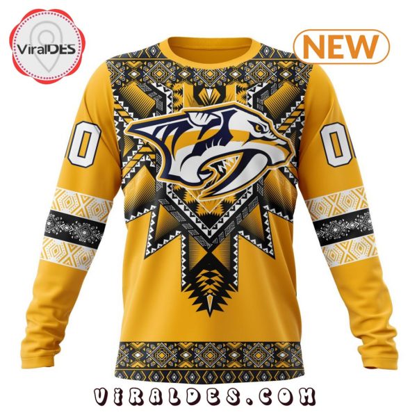 NHL Nashville Predators Special Native Heritage Design Hoodie