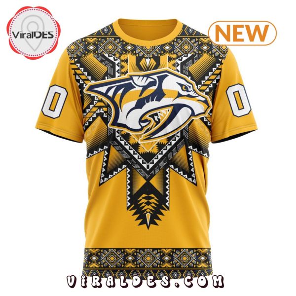 NHL Nashville Predators Special Native Heritage Design Hoodie