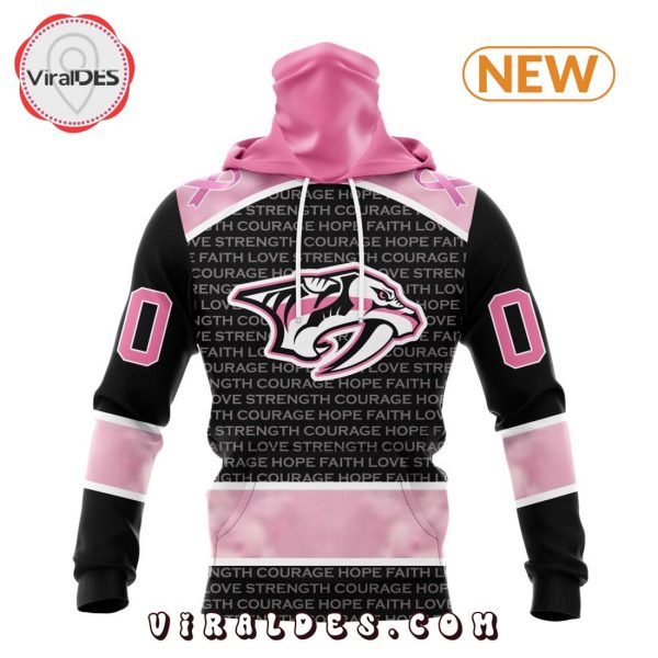 NHL Nashville Predators Special Pink Fight Breast Cancer Design Hoodie