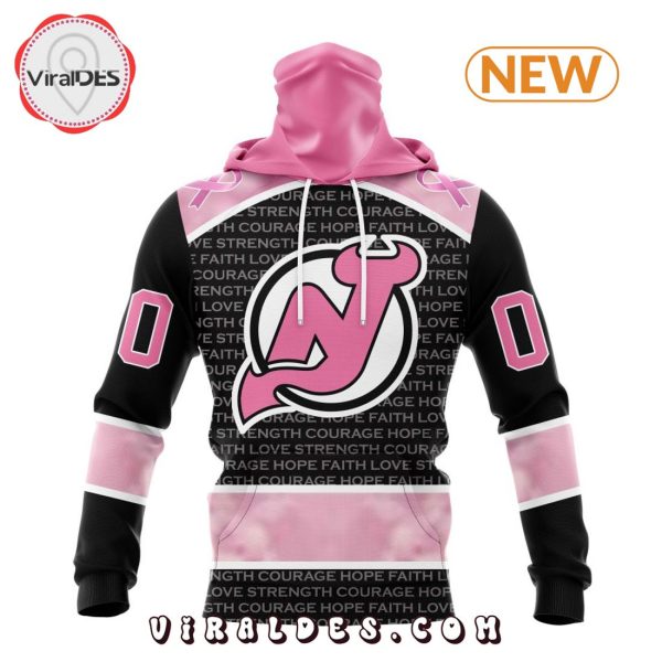 NHL New Jersey Devils Special Pink Fight Breast Cancer Design Hoodie