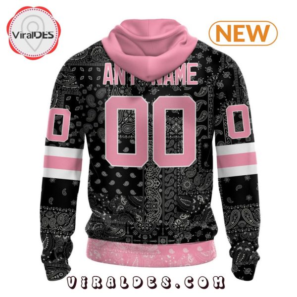 NHL New Jersey Devils Special Pink Paisley Design Hoodie