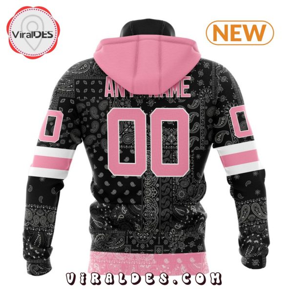 NHL New Jersey Devils Special Pink Paisley Design Hoodie