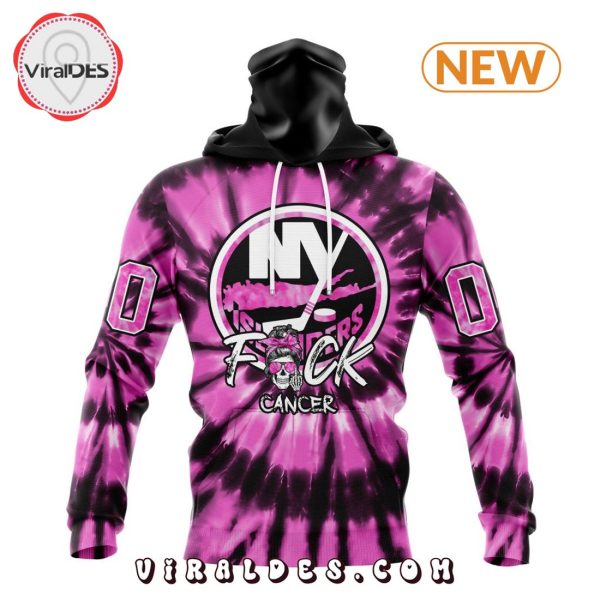 NHL New York Islanders Special Pink F!ck Cancer Design Hoodie