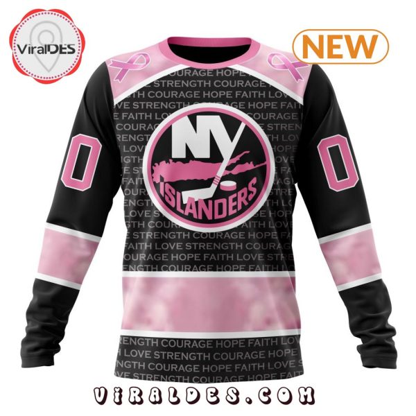 NHL New York Islanders Special Pink Fight Breast Cancer Design Hoodie