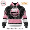 NHL New Jersey Devils Special Pink Paisley Design Hoodie