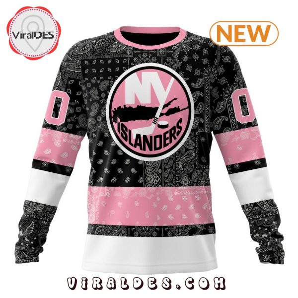 NHL New York Islanders Special Pink Paisley Design Hoodie