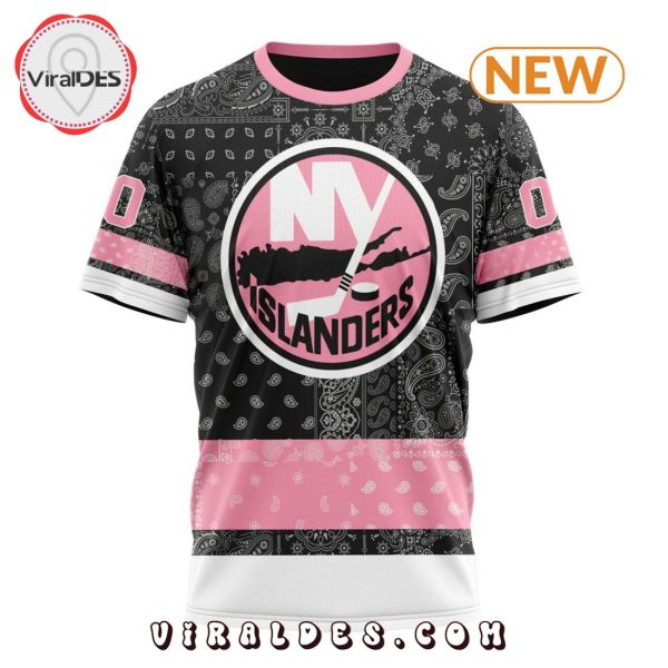 NHL New York Islanders Special Pink Paisley Design Hoodie