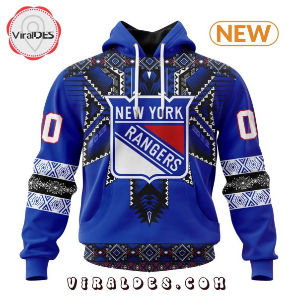 NHL New York Rangers Special Native Heritage Design Hoodie